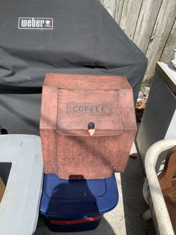 Vintage Large Coffee Tin Box