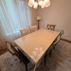 Dinning Table with Chairs (6 Seats) $400 