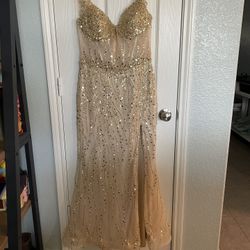 Formal Champagne Gold Dress