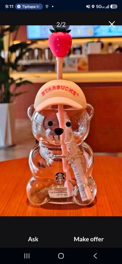 Starbucks pink bear 5 avaliable