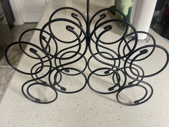 Wrought iron wine rack