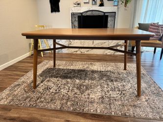 Mid-Century Modern Wood Dining Table