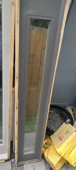 Exterior wood side light bottom weathering see photos approximately 13.75x80