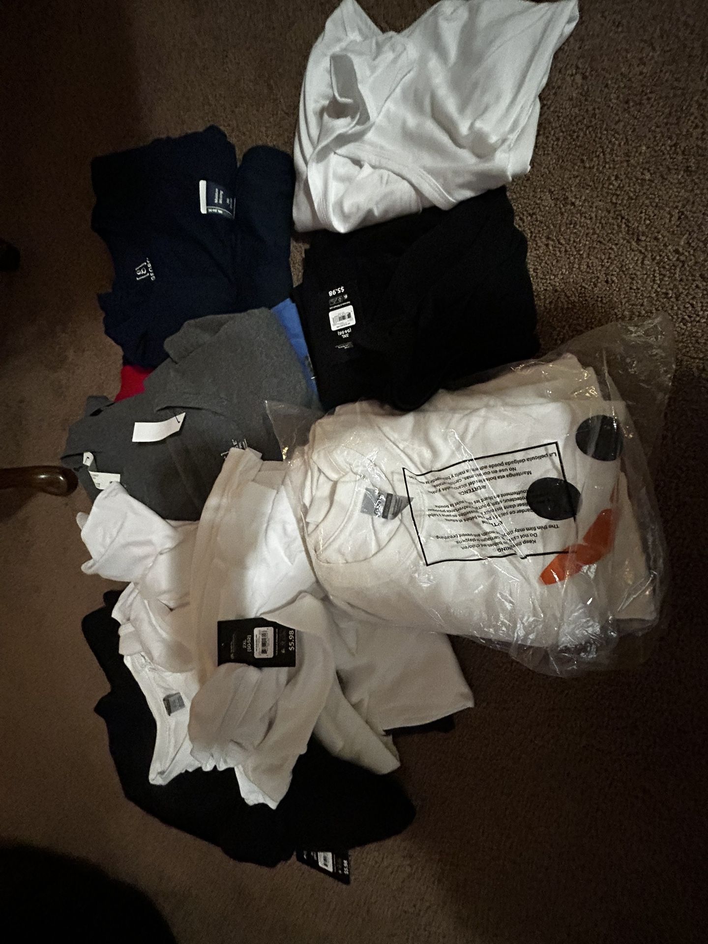 men shirts 18 count available in sizes 3X/ 2X