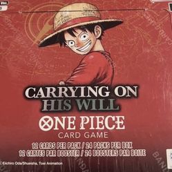 Carry On His Will one piece sealed booster box