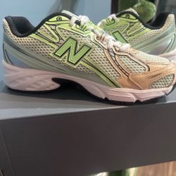 New Balance Sneakers Green and Tan Colorway