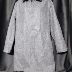 John Vizzone Barneys New York Charcoal Grey Trench Coat