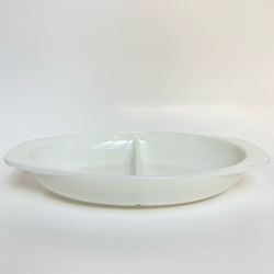 Vintage Pyrex Oval Divided Casserole Dish