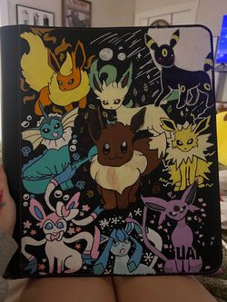Custom Hand-Painted Pokémon Eeveelutions Binder
