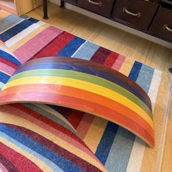 Kids Rainbow Wooden Balance Board