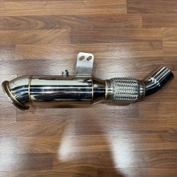 Stainless Steel Exhaust Downpipe 4.5in BMW B58 B30A F20 F30 G30 M(contact info removed)-2019