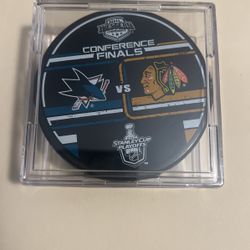 2010 Sharks vs. Blackhawks Conference Finals Puck