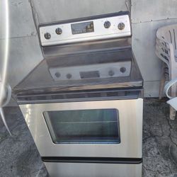 Whirlpool Imperial Series Stove Stainless Steel Glass Top 