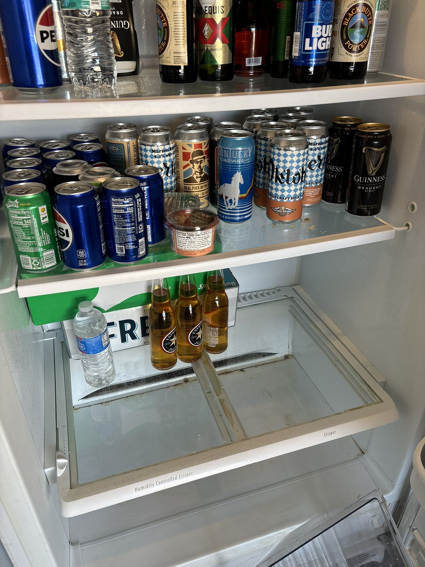Two Side by Side Freezer and Refrigerator