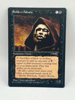 MTG Alliances Soldevi Adnate Summon Cleric Card