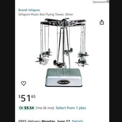Mechanical Airplane Rotating Musical Box Was $55 