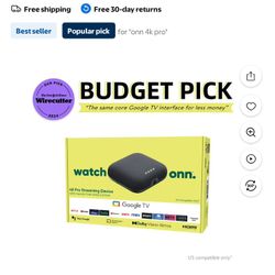ONN STREAMING TV DEVICE