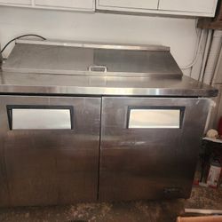 Commercial Stainless Steel Prep Fridge / Sandwich Prep Table