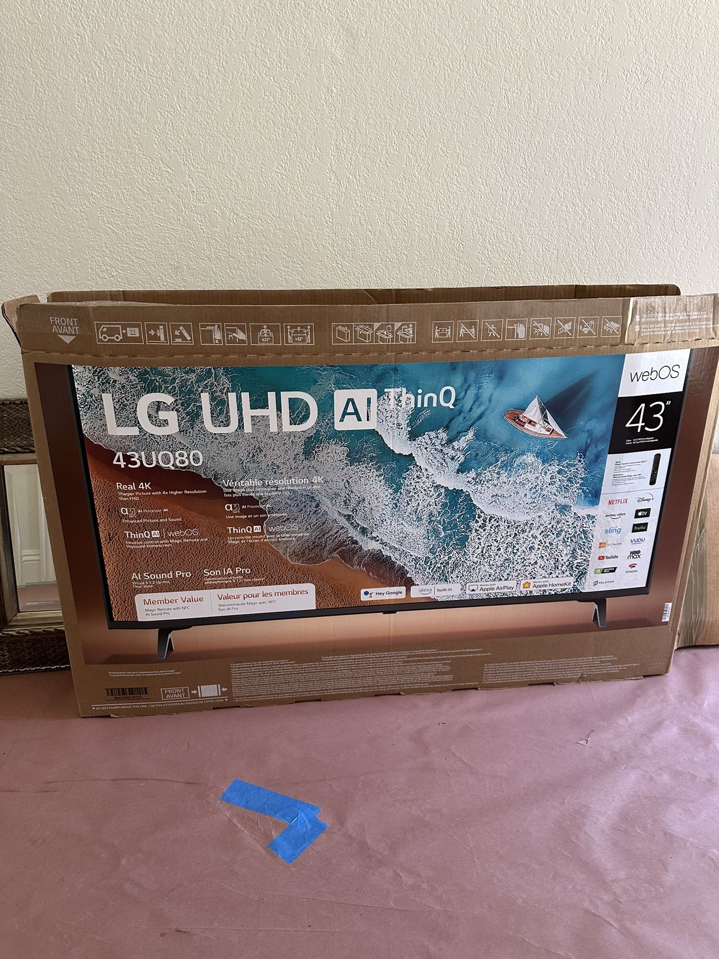 LG 43 UHD AI Thin Q Tv