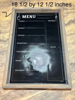 Framed Weekly Meal Planner