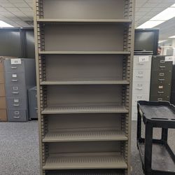 Metal Bookshelf With Adjustable Shelves 