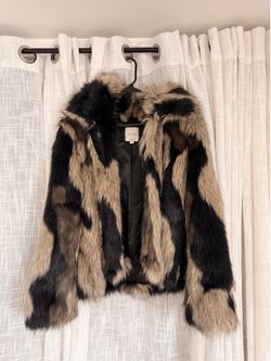 Faux fur coat