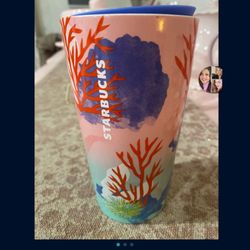 Starbucks Ocean Theme Tumbler 