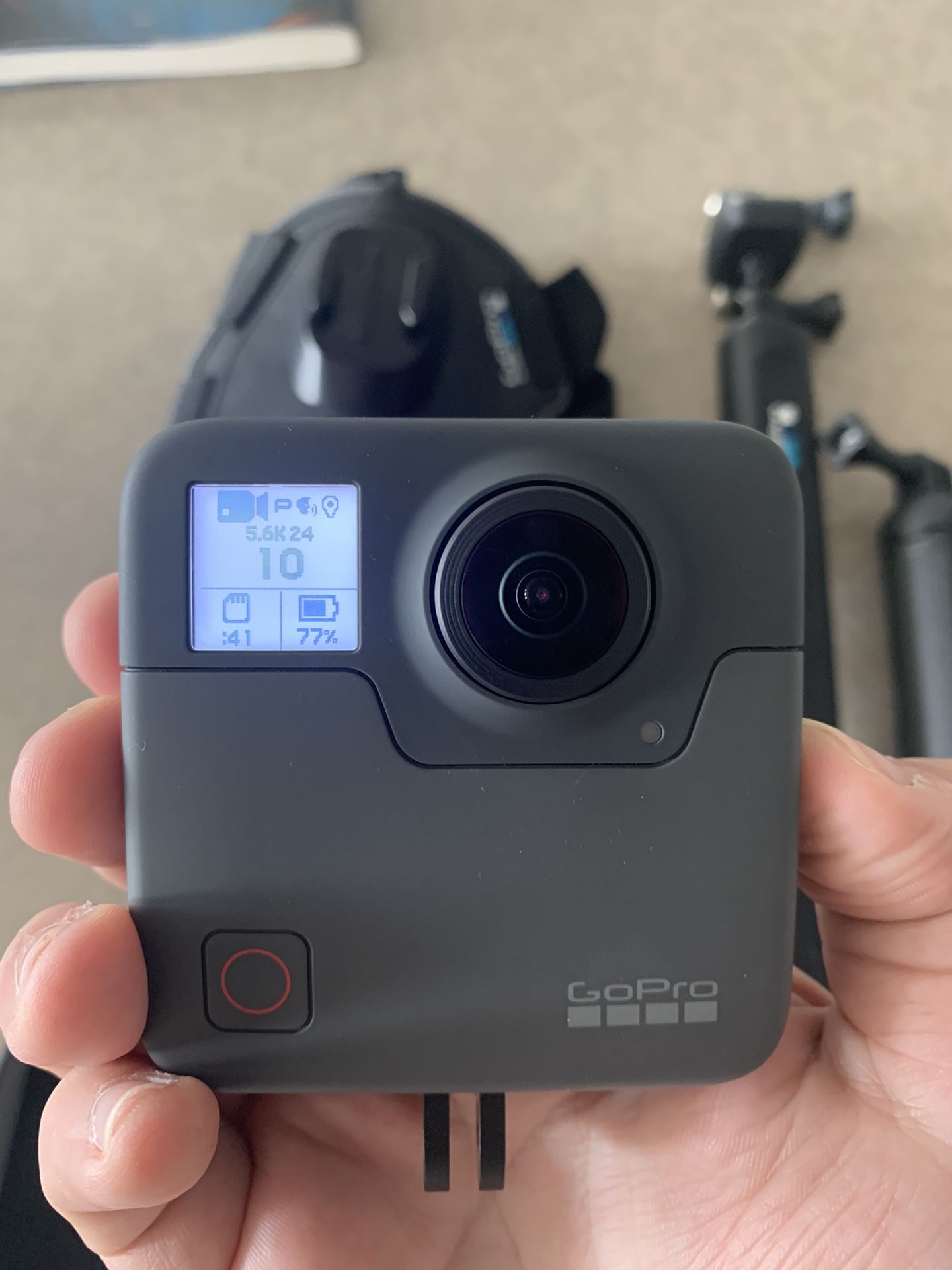 GoPro Fusion 360 camera w/accessories