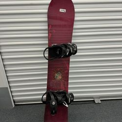 Burton Hometown Hero Snowboard With Burton Cartel Bindings