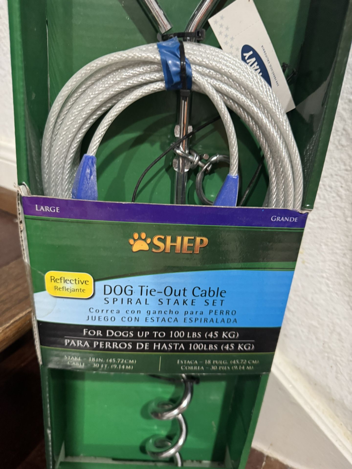 Large Dog Stake And Cable