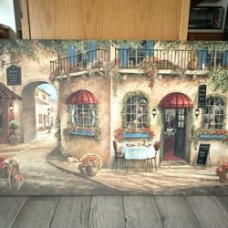 “Gino’s Pizzeria” By Ruane Manning Canvas Wall Art 48” x 24 1/8”