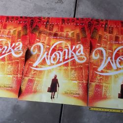 27inch X 40 Inch WONKA 2023 Christmas  Poster 