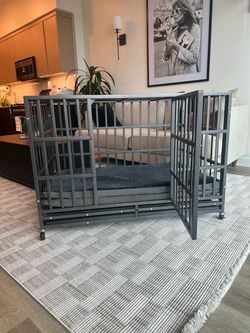 Dog Crate Large Heavy Duty Steel