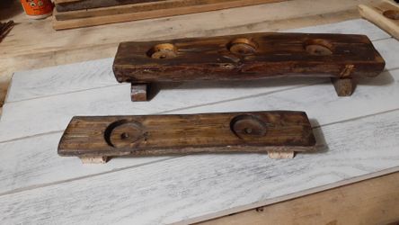 Handmade candle holders