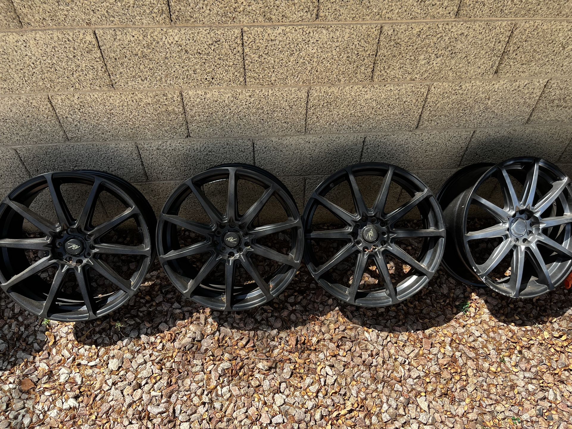Black wheel Set - ICW Racing 18x7.5 5x105/5x114.3 