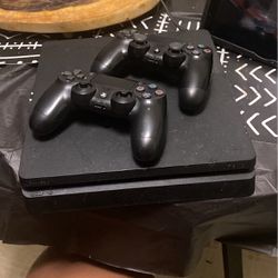 Ps4 slim /2 controller/HDMI cord/ controller charger