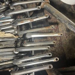 Tons of BMX handlebars and forks