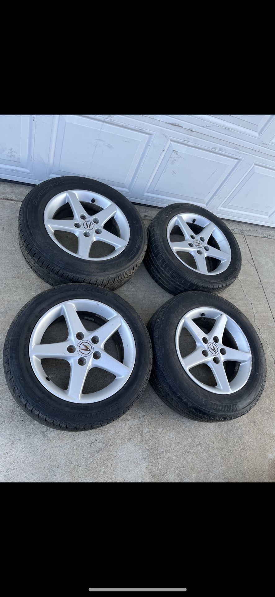 4 - 205/55r16 5x114.3 5x4.5 Stock Rsx Civic Camry Accord Corolla Wheels Rims Tires !!!