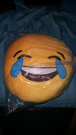 Crying Emoji Plush Pillow