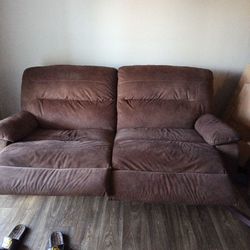 Brown recliner