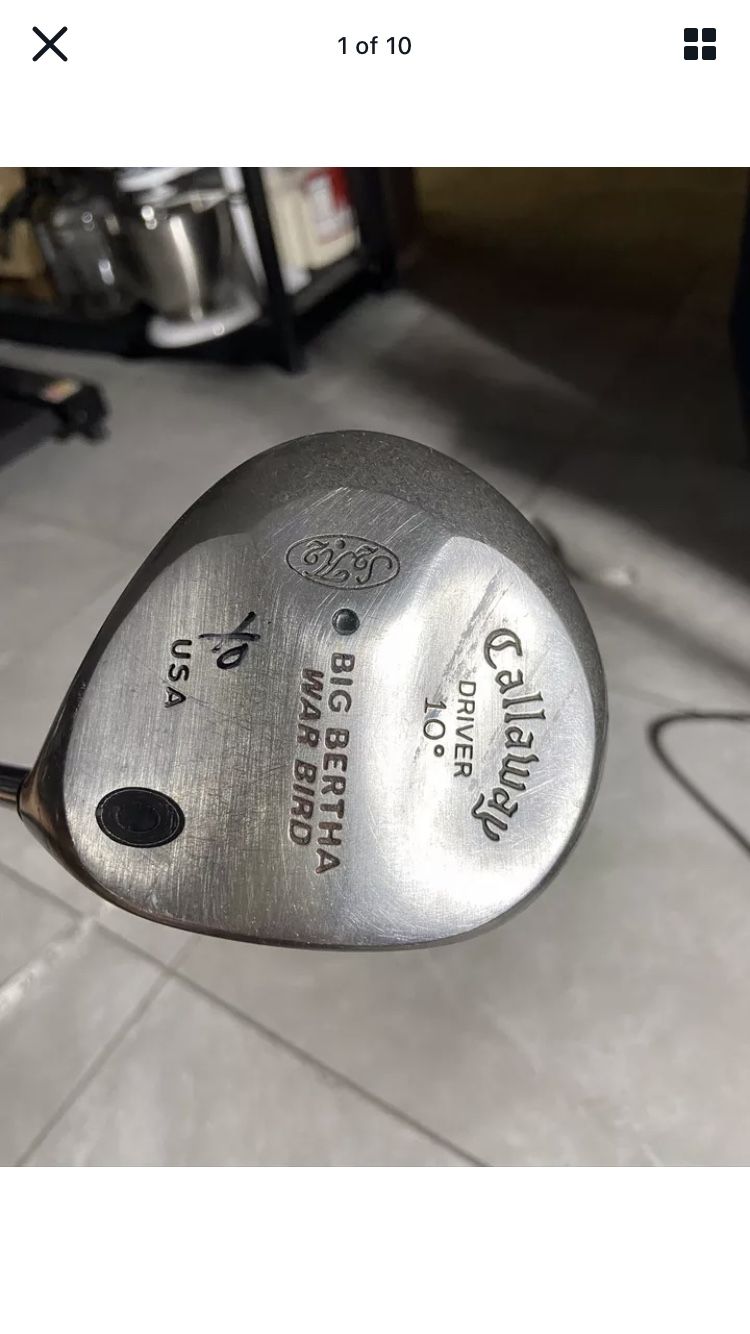 Callaway Big Bertha Wardbird 10° Driver Strong Flex Shaft Right Handed Good