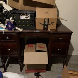 Antique Desk W/ Chair