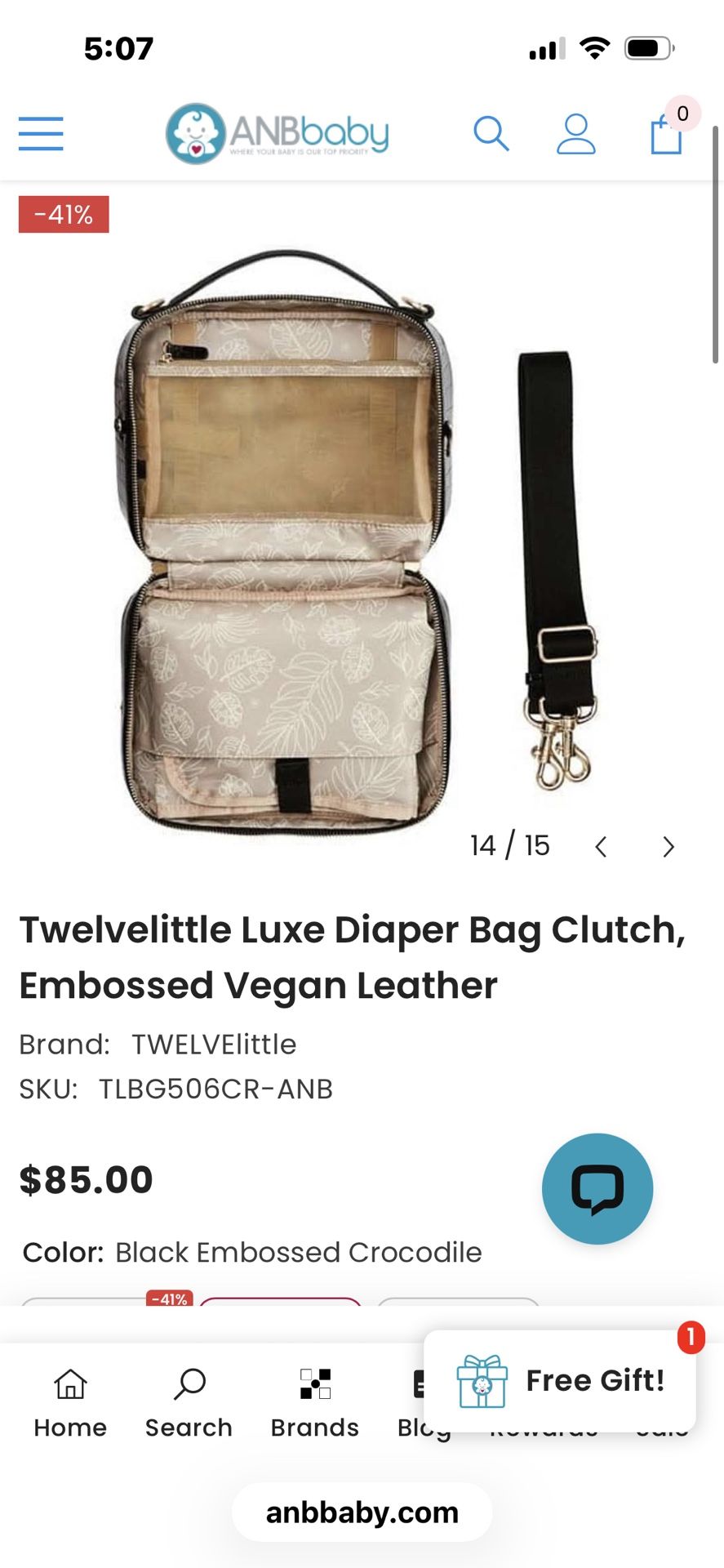 Twelve Little Diaper Clutch