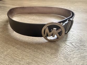 Michael Kors black leather belt size medium