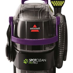 BISSELL SpotClean Pet Pro Portable Carpet Cleaner, Grapevine Purple, Black