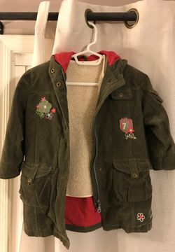 Girls child soft corduroy jacket size xxl