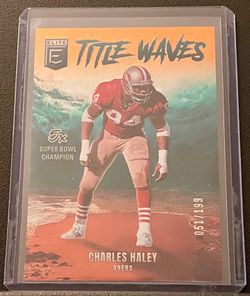 2025 Donruss Elite Charles Haley Title Waves Orange #051/199
