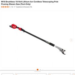 Milwaukee M18 Telescoping Pole Pruning Shears