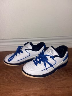 Air Jordan 2 Low White Blue Sneakers