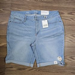 Jean Shorts Mid Rise Size 14 A.N.A